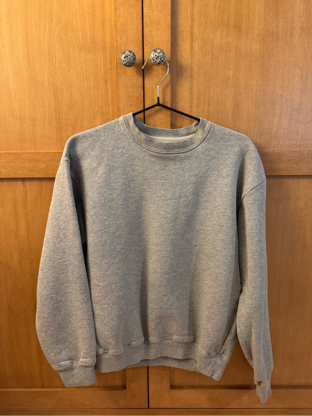 Reformation Classic Crewneck Sweatshirt – Heather Gray, XS